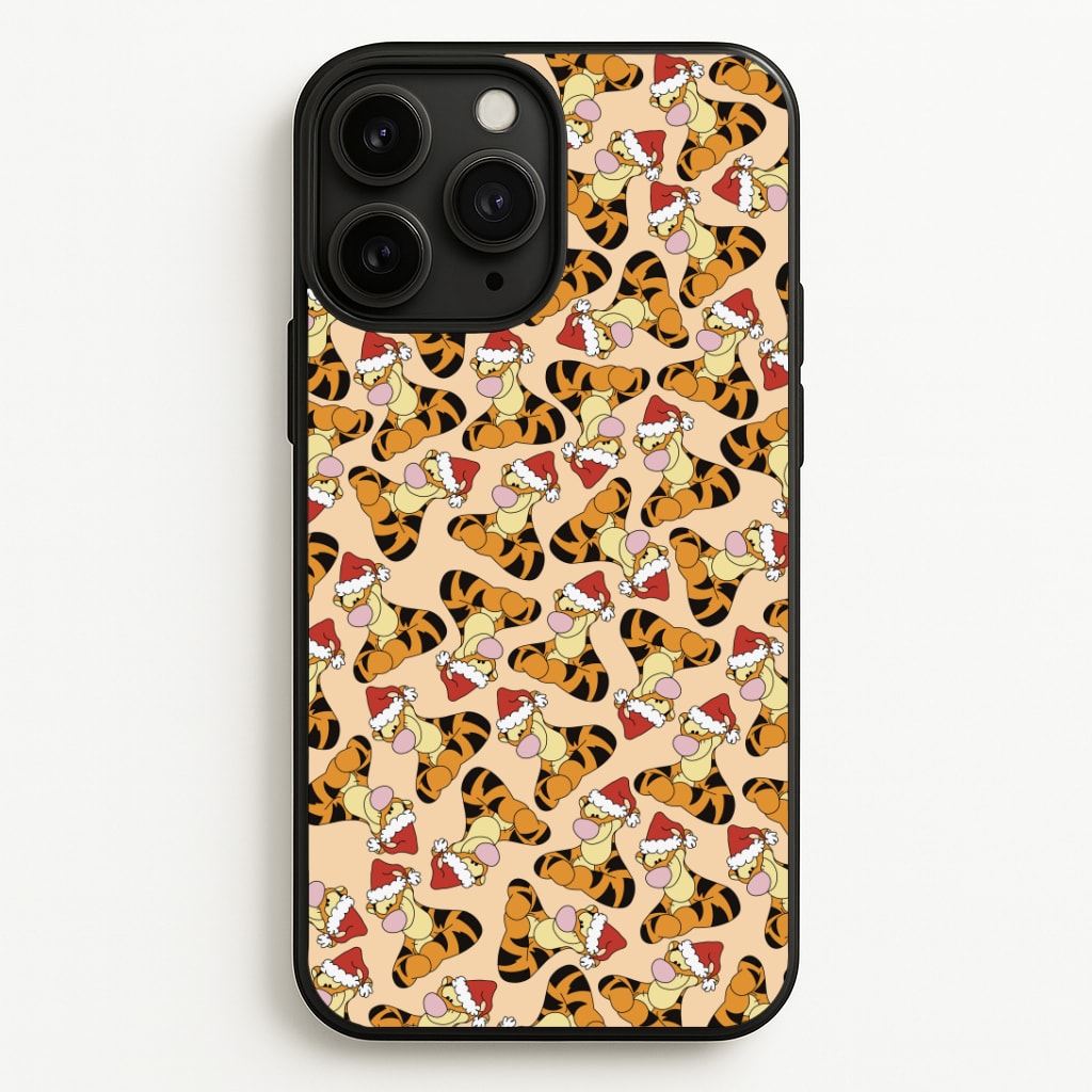 Tiger Pattern Christmas Phone Case