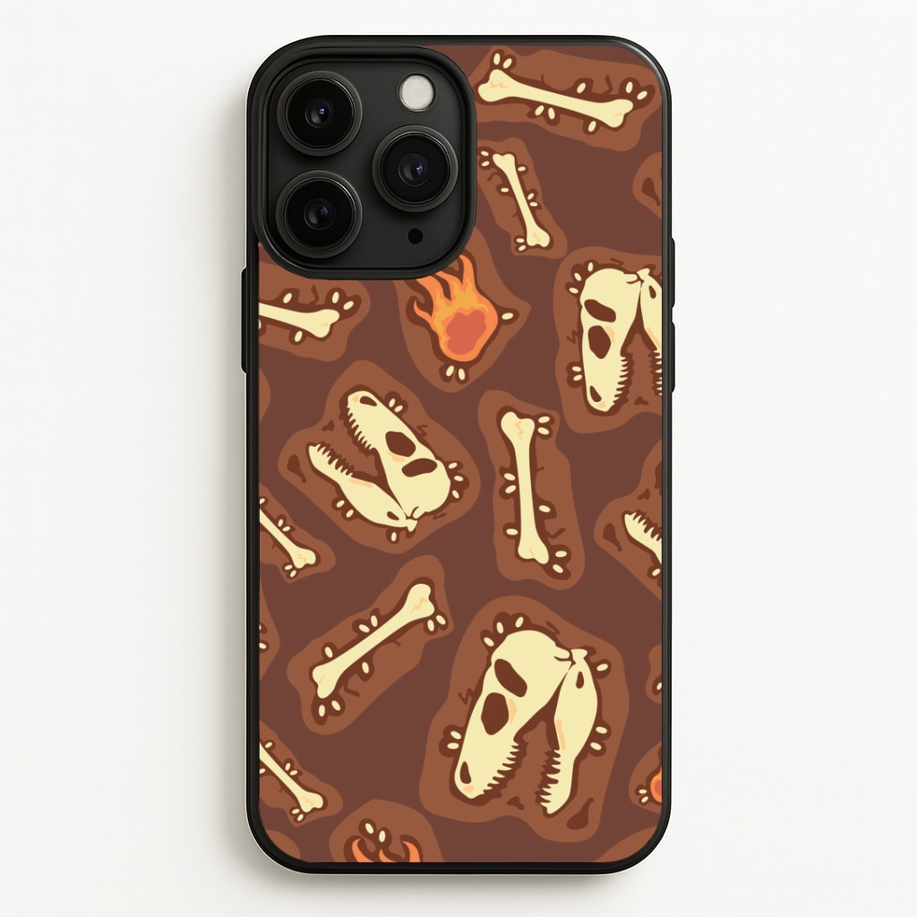 Bones And Skulls - Dinosaurs Phone Case