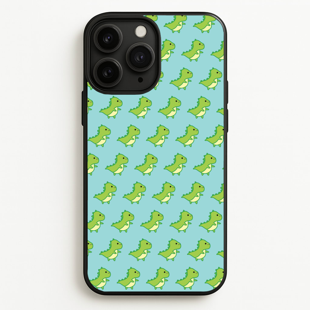 Green Dinosaurs Pattern - Dinosaurs Phone Case