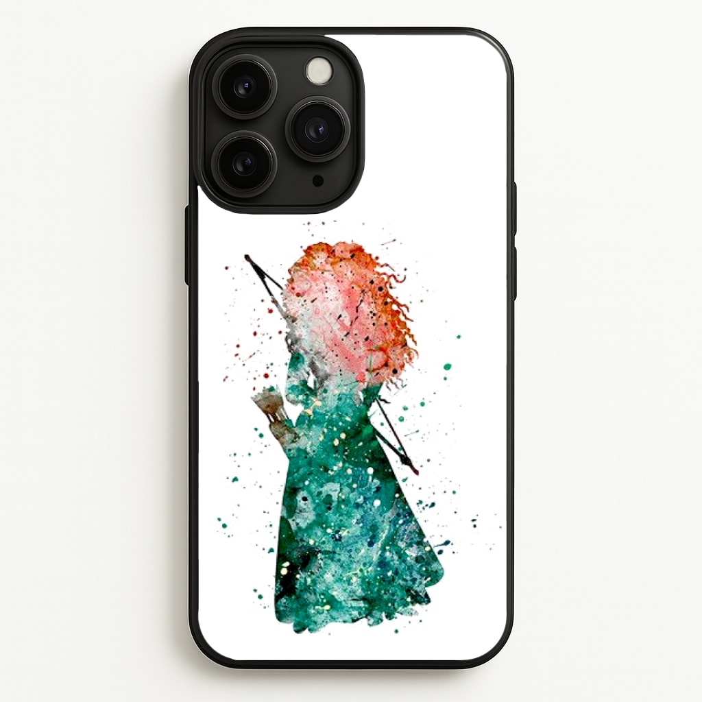 Watercolour Princess Merida Brave Fairytale Phone Case