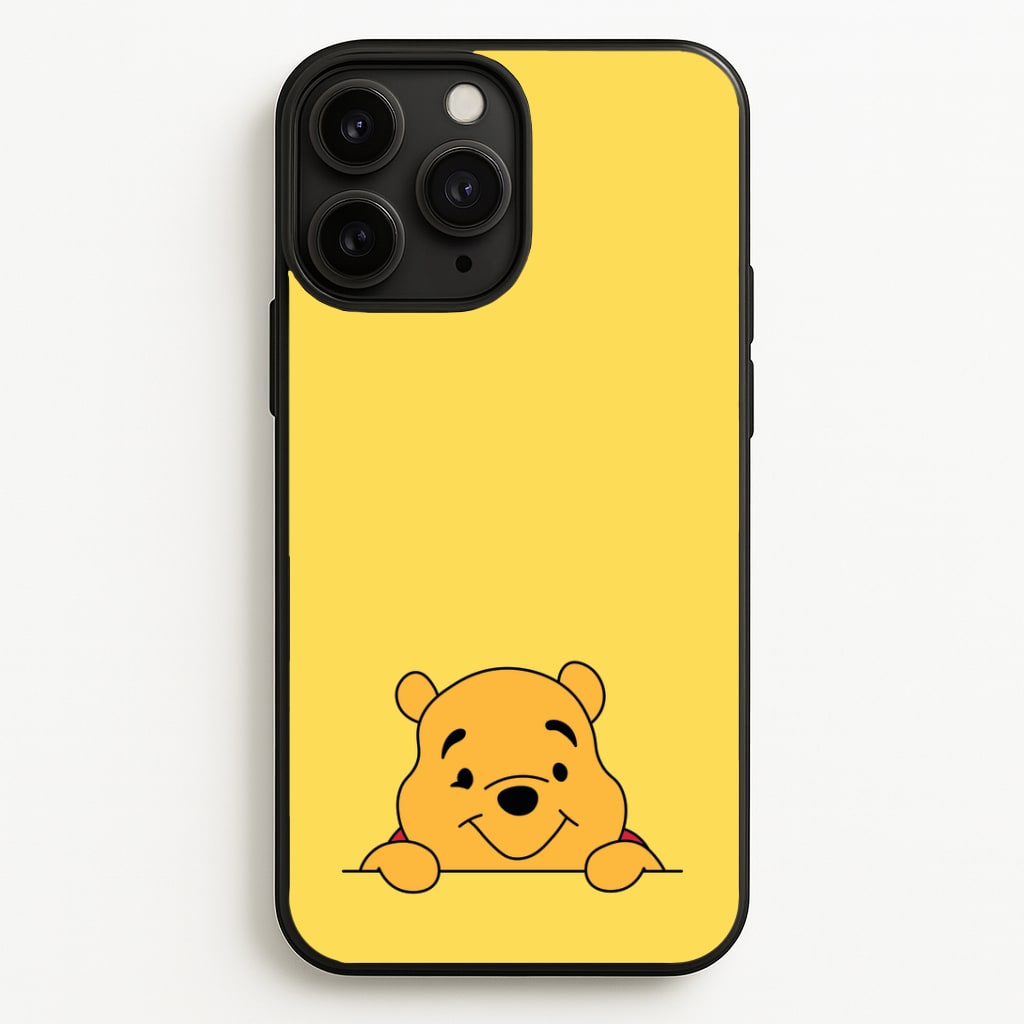 Cute Bear Leaning Phone Case