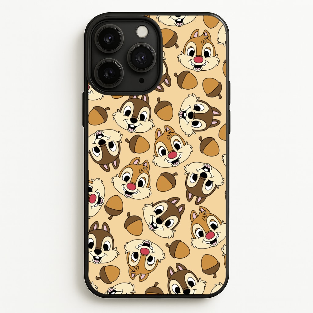 Cute Squirrels And Acorns Pattern Phone Case