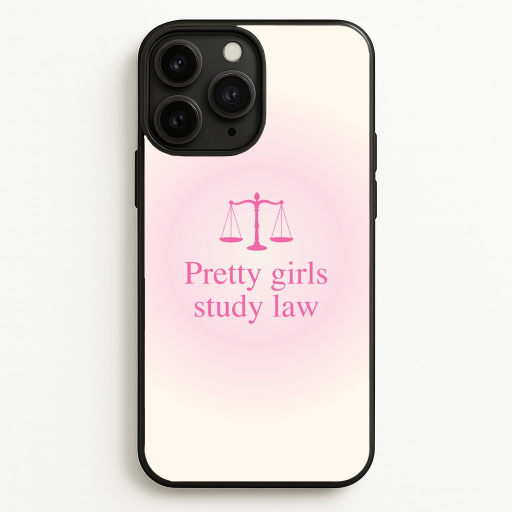 Pretty Girls Study Law Phone Case