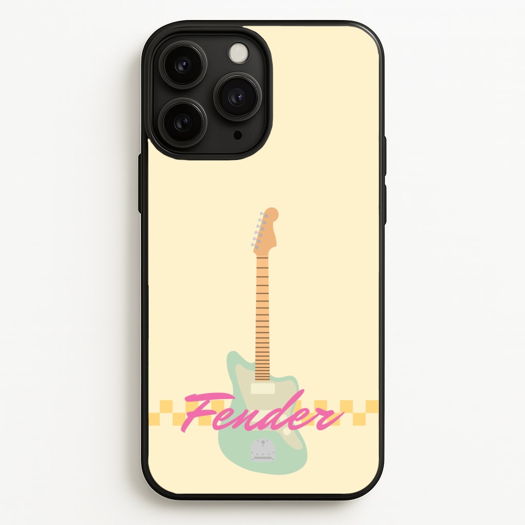 Blue Guitar Fender Phone Case
