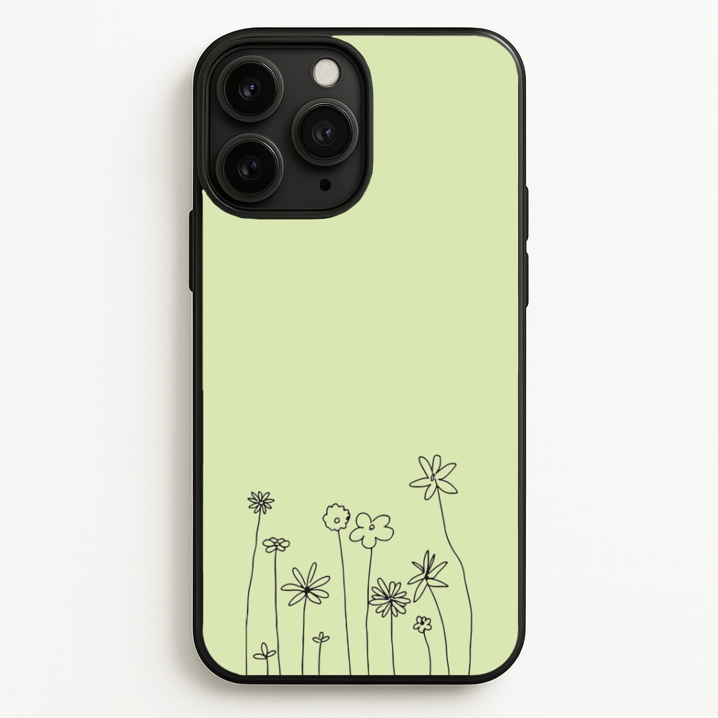 Floral Outline - Floral Phone Case
