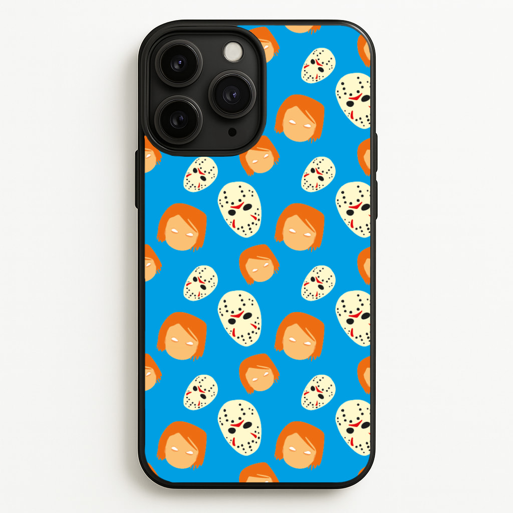 Chucky And Jason Pattern - Halloween Phone Case
