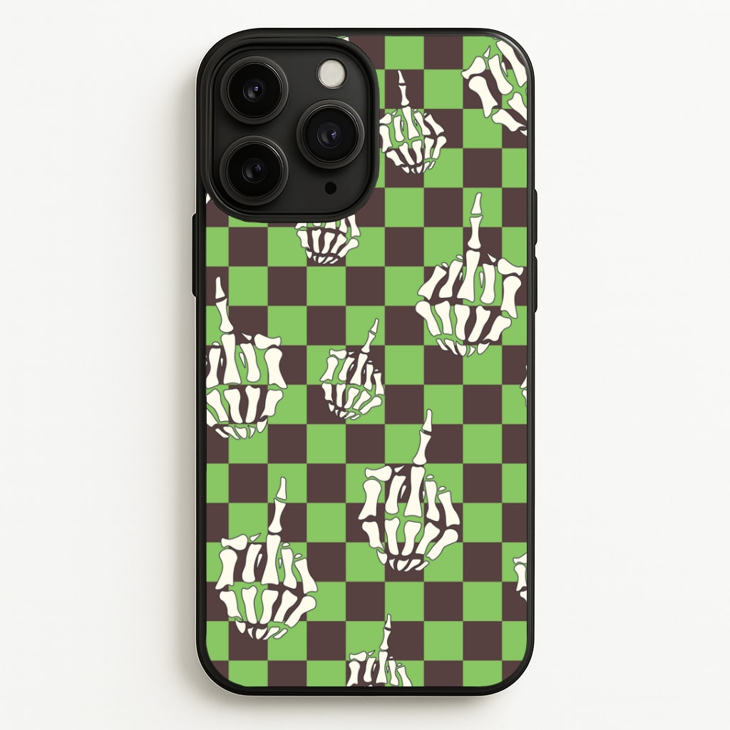 Green Middle Finger Phone Case