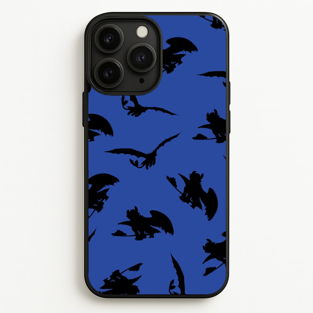 Dragon Silhouettes Pattern Phone Case