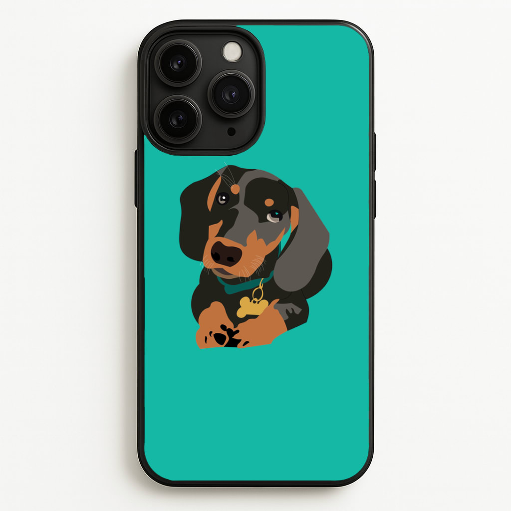 Black & brown - Dachshunds Phone Case