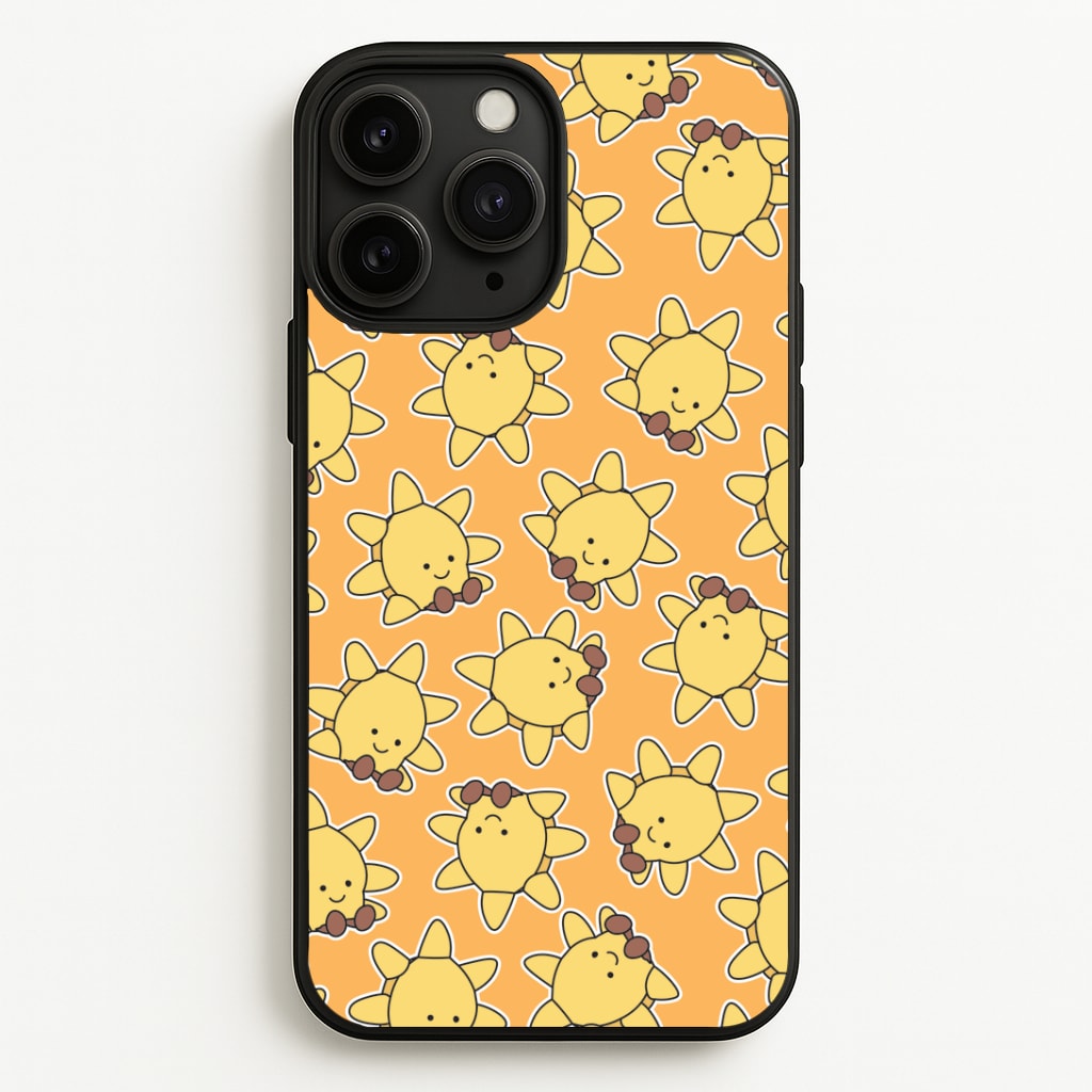 Sun Pattern - Plushy Phone Case