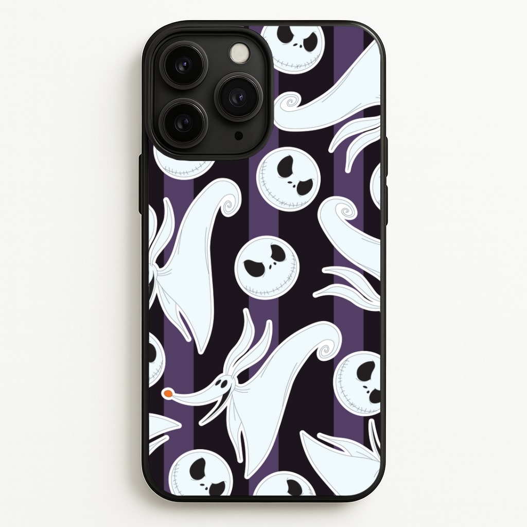 Skeleton Dog And Face Pattern Phone Case