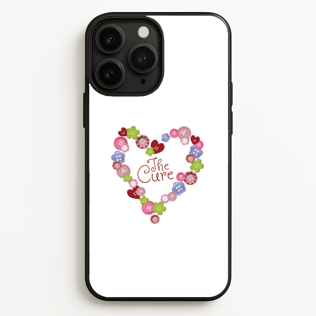 Button Heart Phone Case