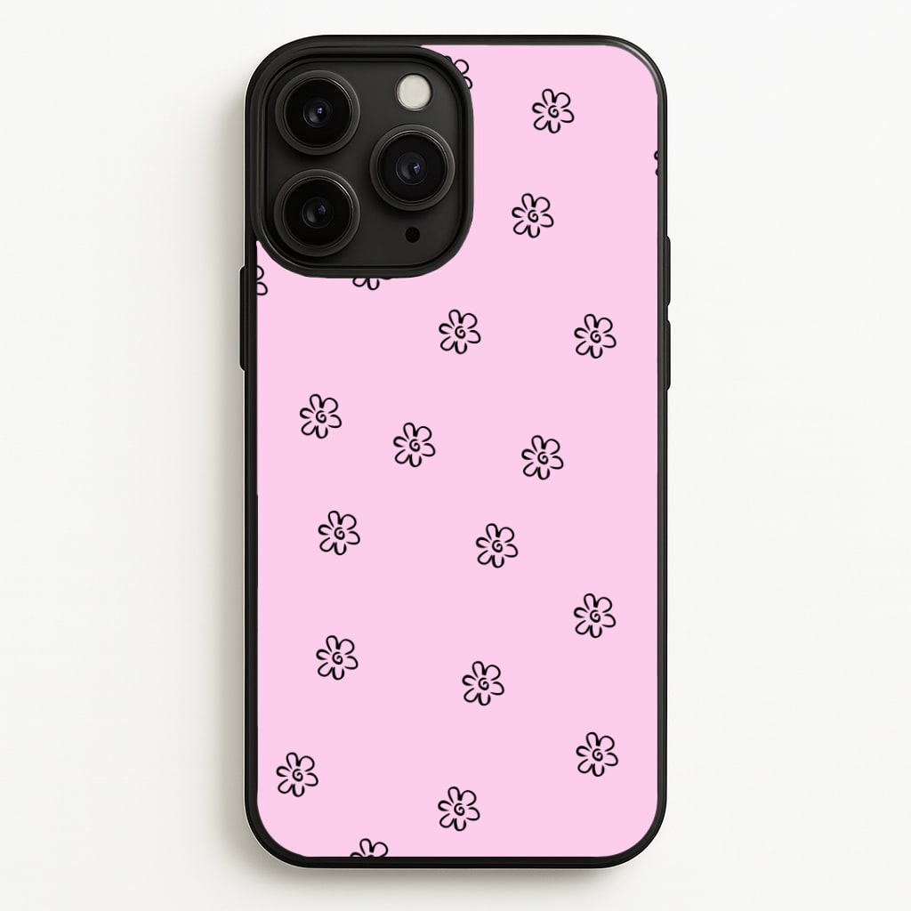 Detail Flower Pattern - Pink Phone Case