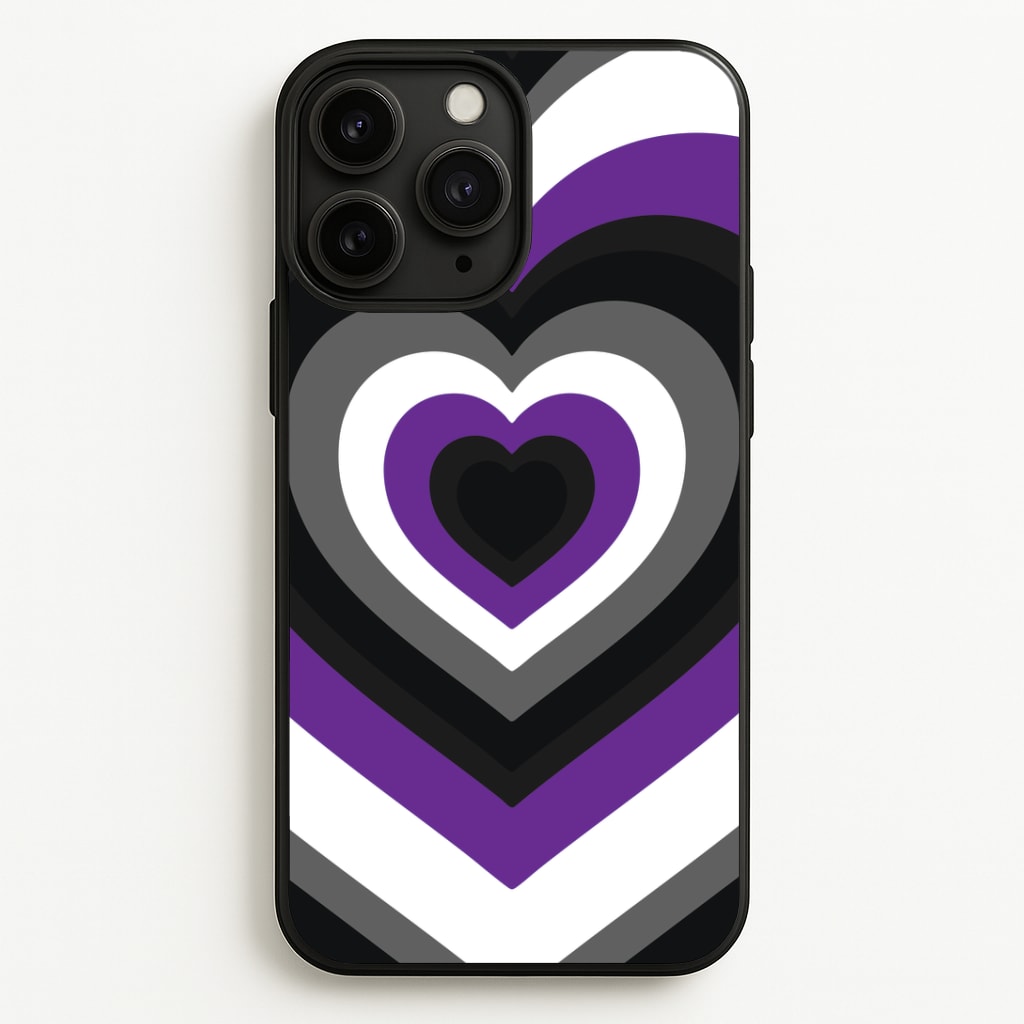 Asexual Pride Heart Phone Case