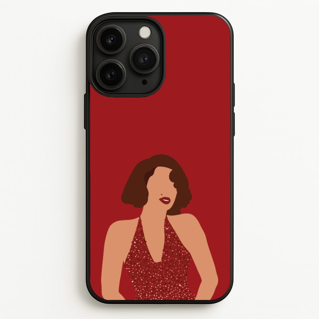 Red Sparkly Dress Phone Case