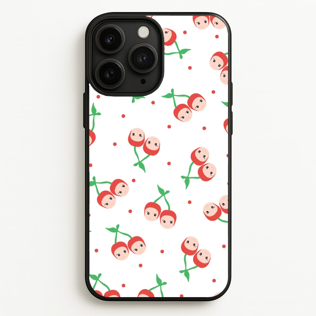 Cherry Angels Pattern Phone Case
