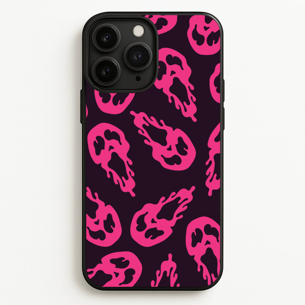 Trippy Ghost Face Pattern Phone Case