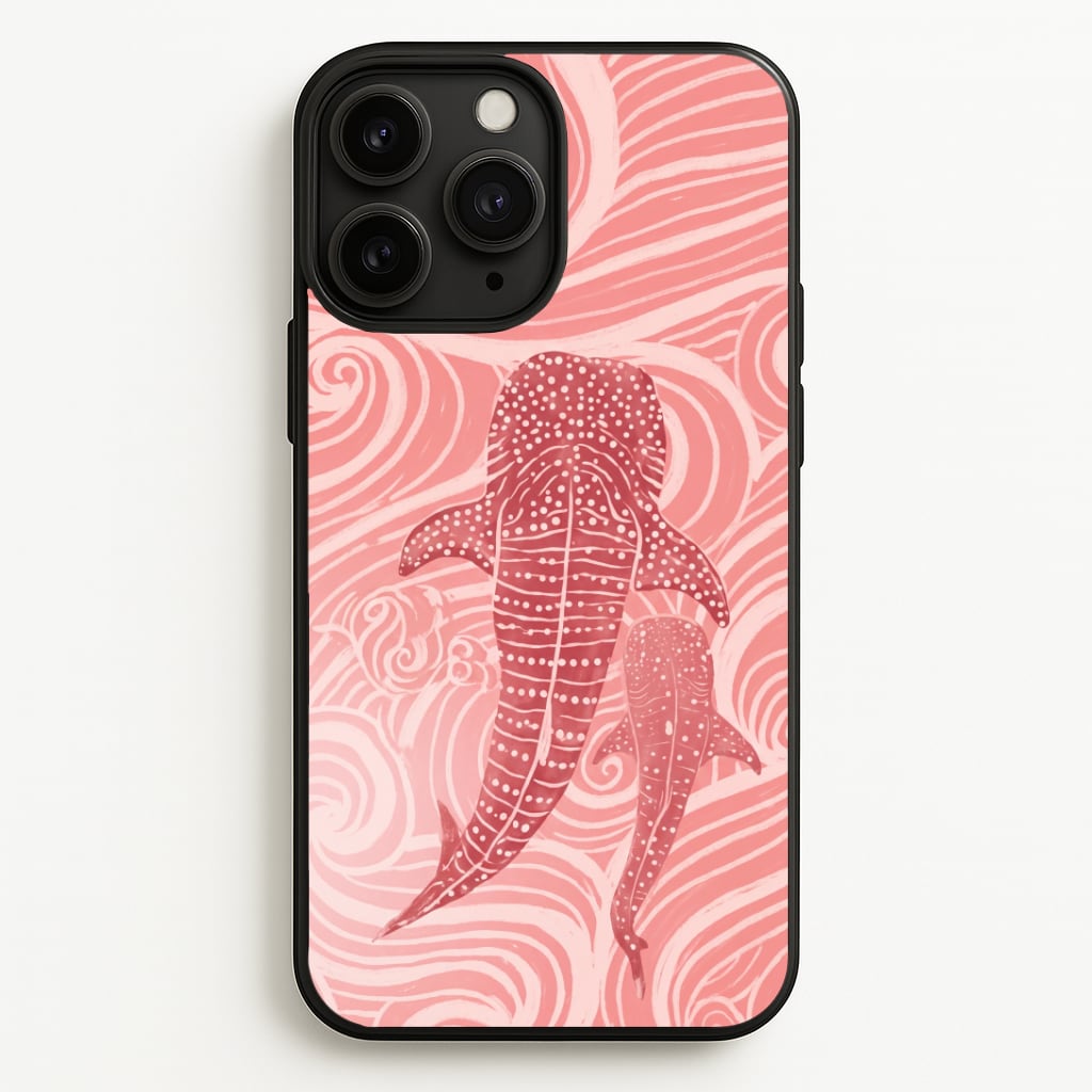 Rose Whale Shark Swirls Phone Case