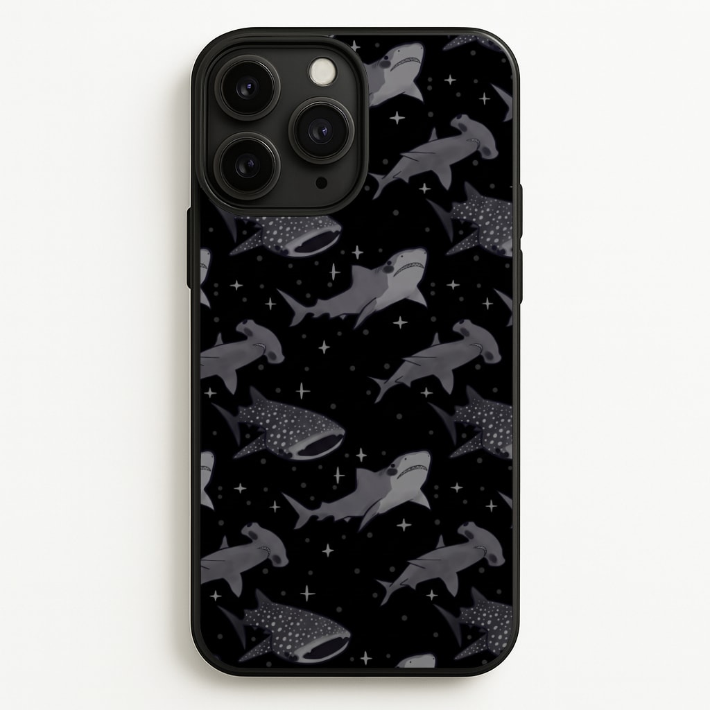 Black Shark Pattern Phone Case