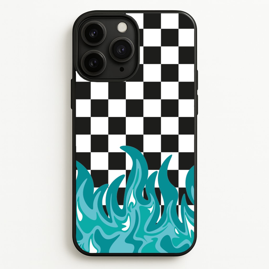 Blue Flame - Skate Aesthetic Phone Case