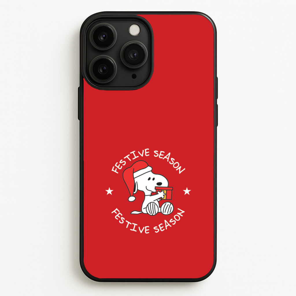 Cartoon Beagle Festive Season Phone Case