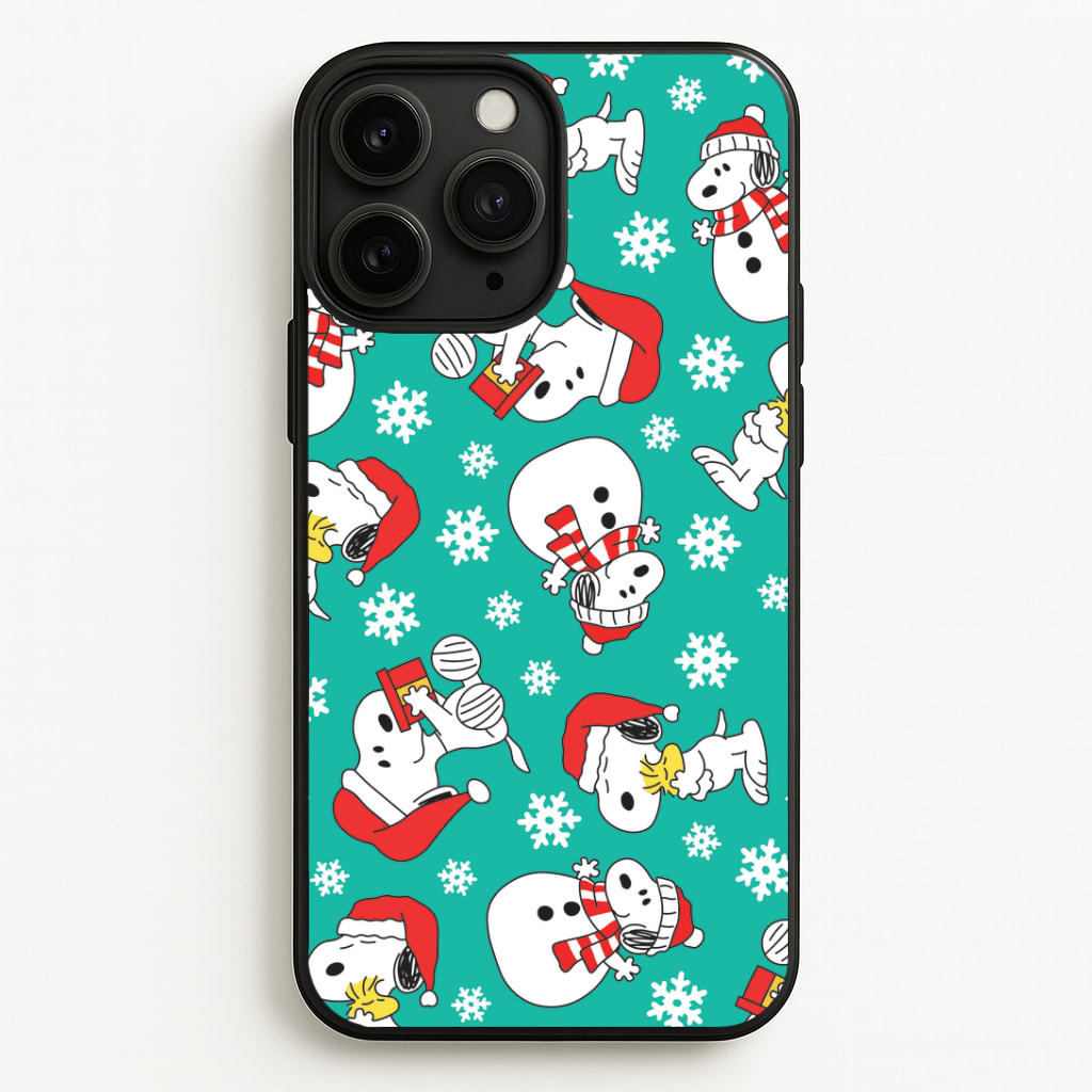 Christmas Cartoon Beagle Pattern Phone Case