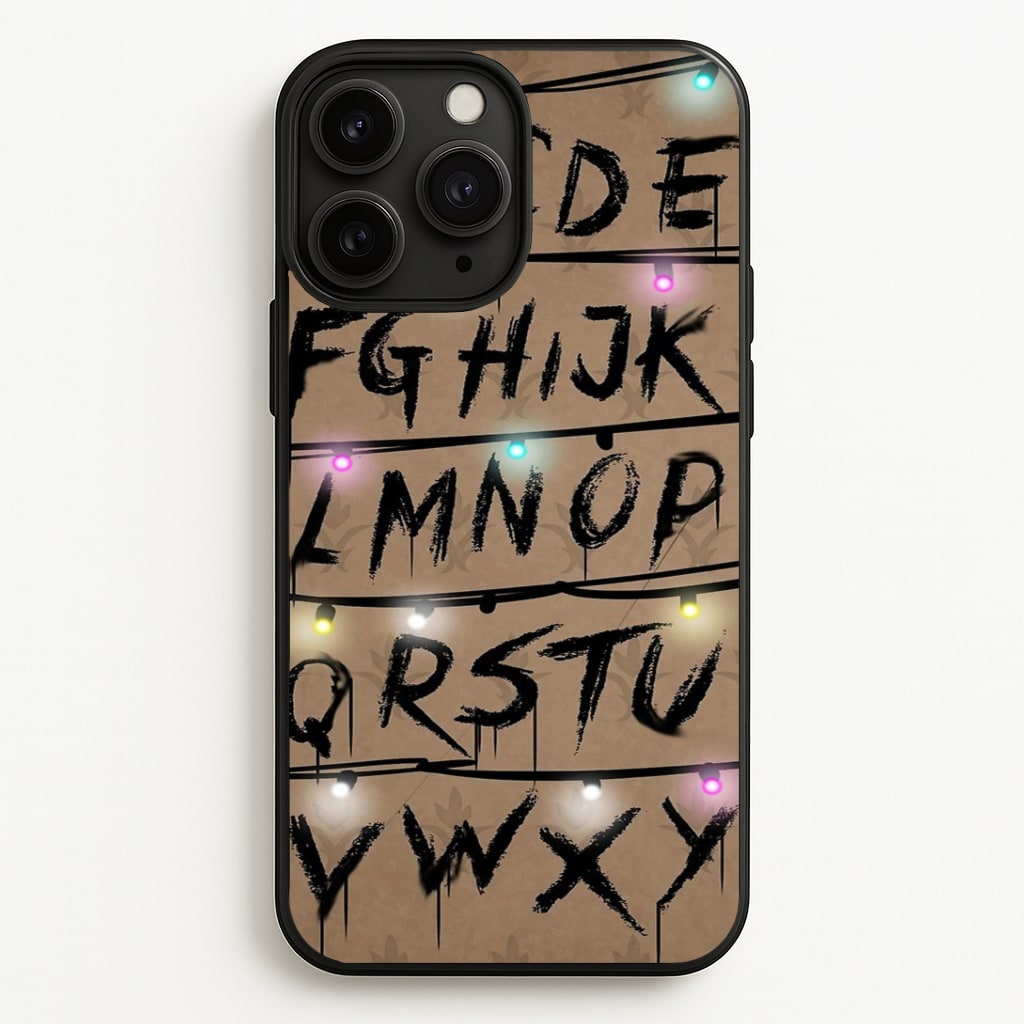 Stranger Alphabet Wall Phone Case