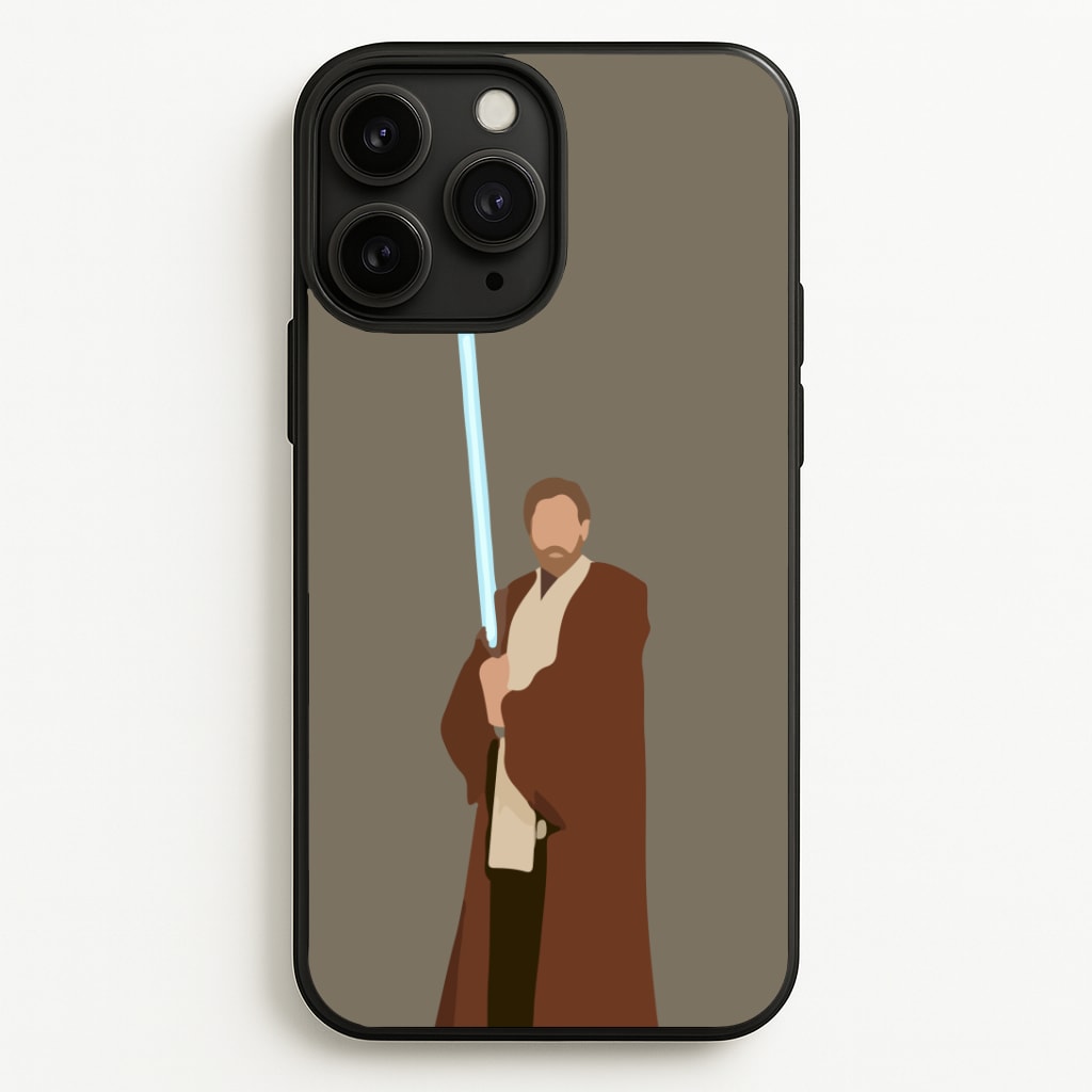 Kenobi Blue Lightsaber Phone Case