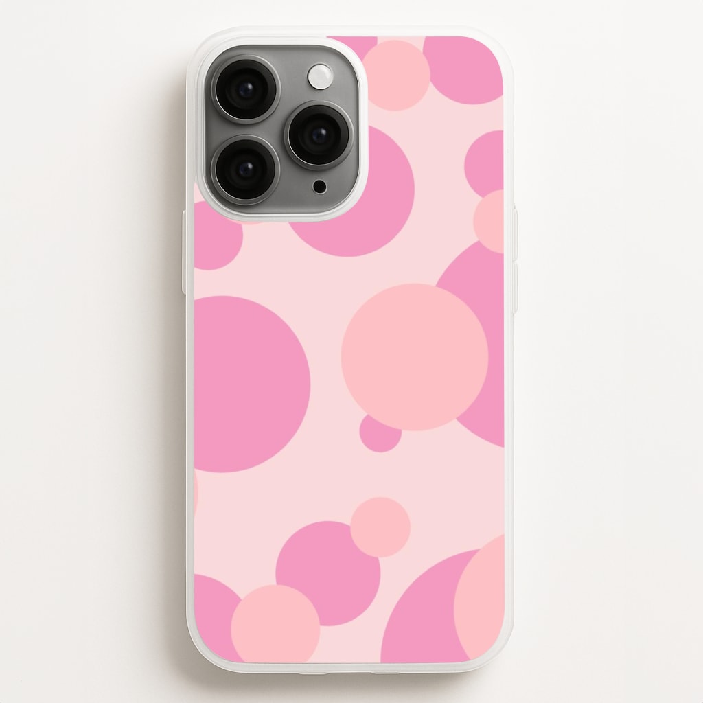 Pink Bubble Pattern Phone Case