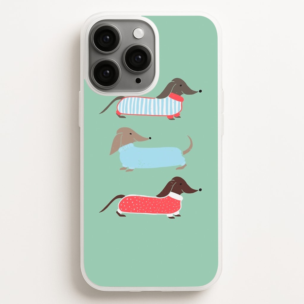 Sausage Dogs in Jumpers Phone Case