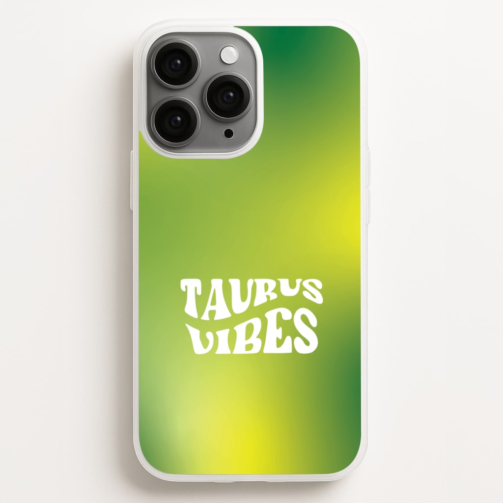 Taurus Vibes Gradient Zodiac Phone Case