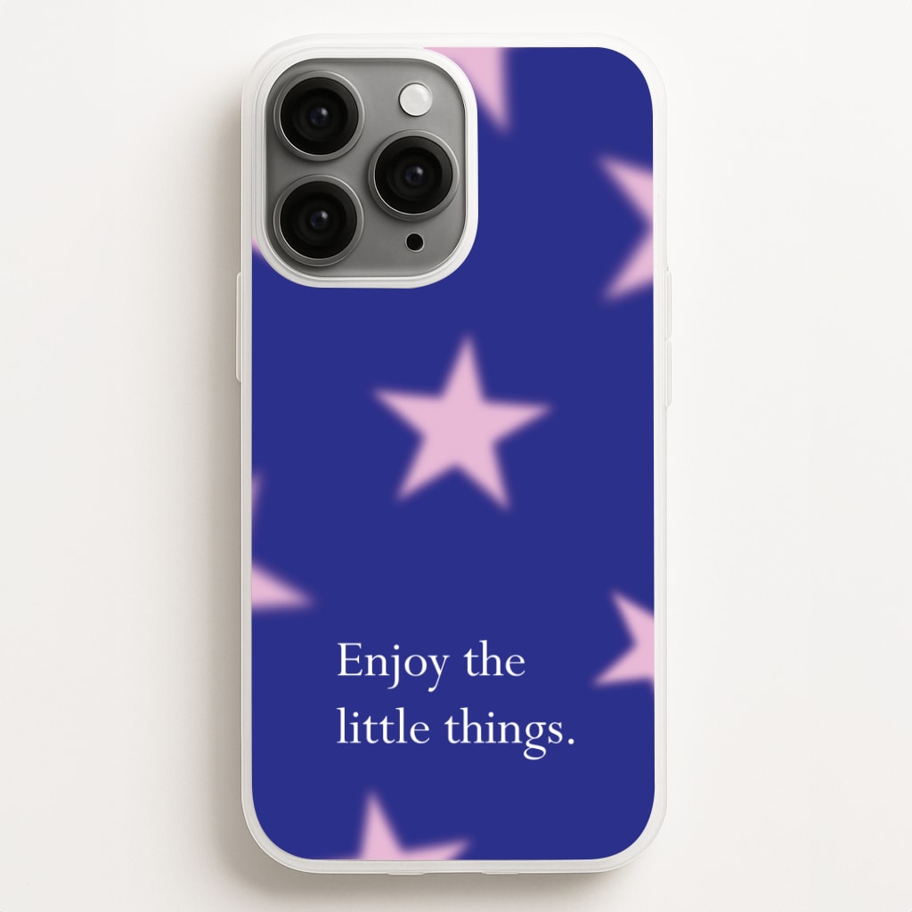 Enjoy The Little Things Dark Purple Phone Case