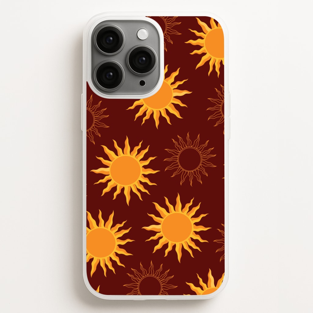 Vintage Sun Pattern Phone Case