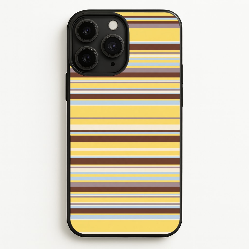 Cocoa Blue Stripe Phone Case