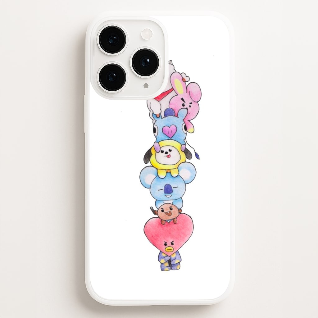 K-Pop Band BT21 Drawing Phone Case