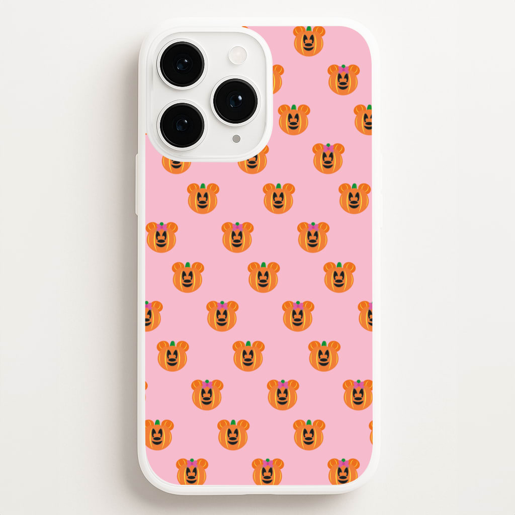 Female Mouse Pumpkin Pattern Halloween Phone Case