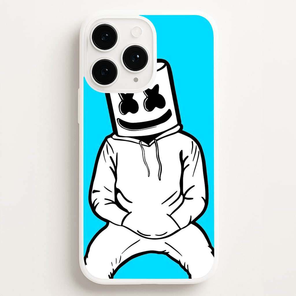 Blue White Helmet DJ Phone Case