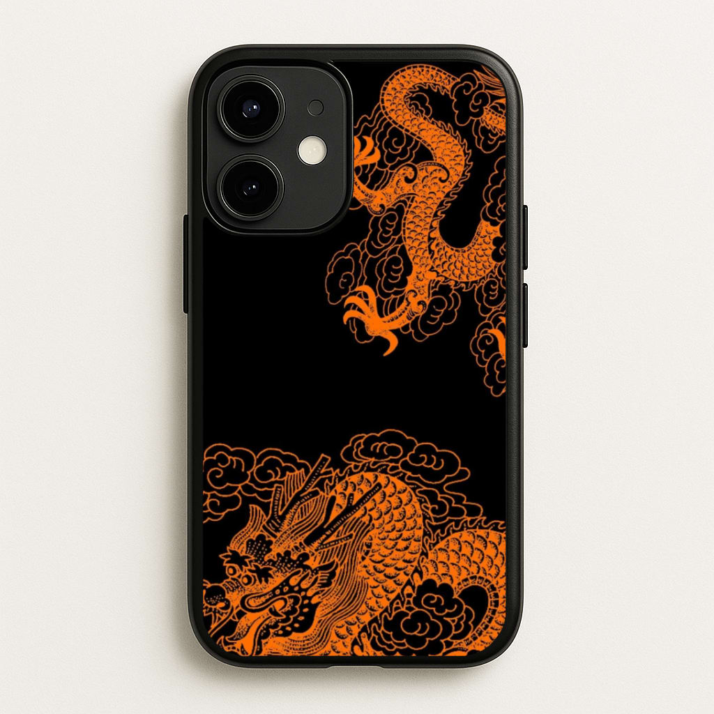 Orange Dragon Phone Case