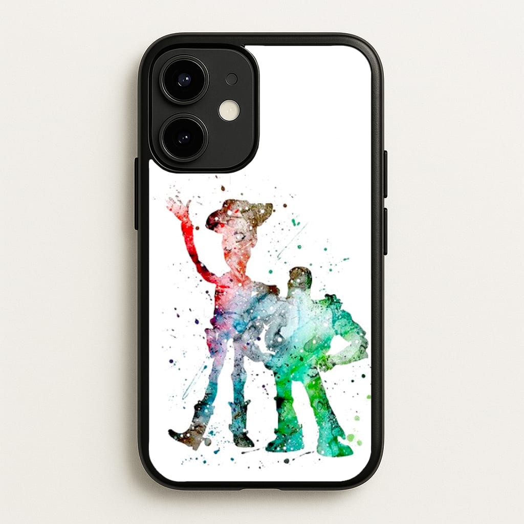 Watercolour Woody & Buzz A Story of Toys Fairytale Phone Case