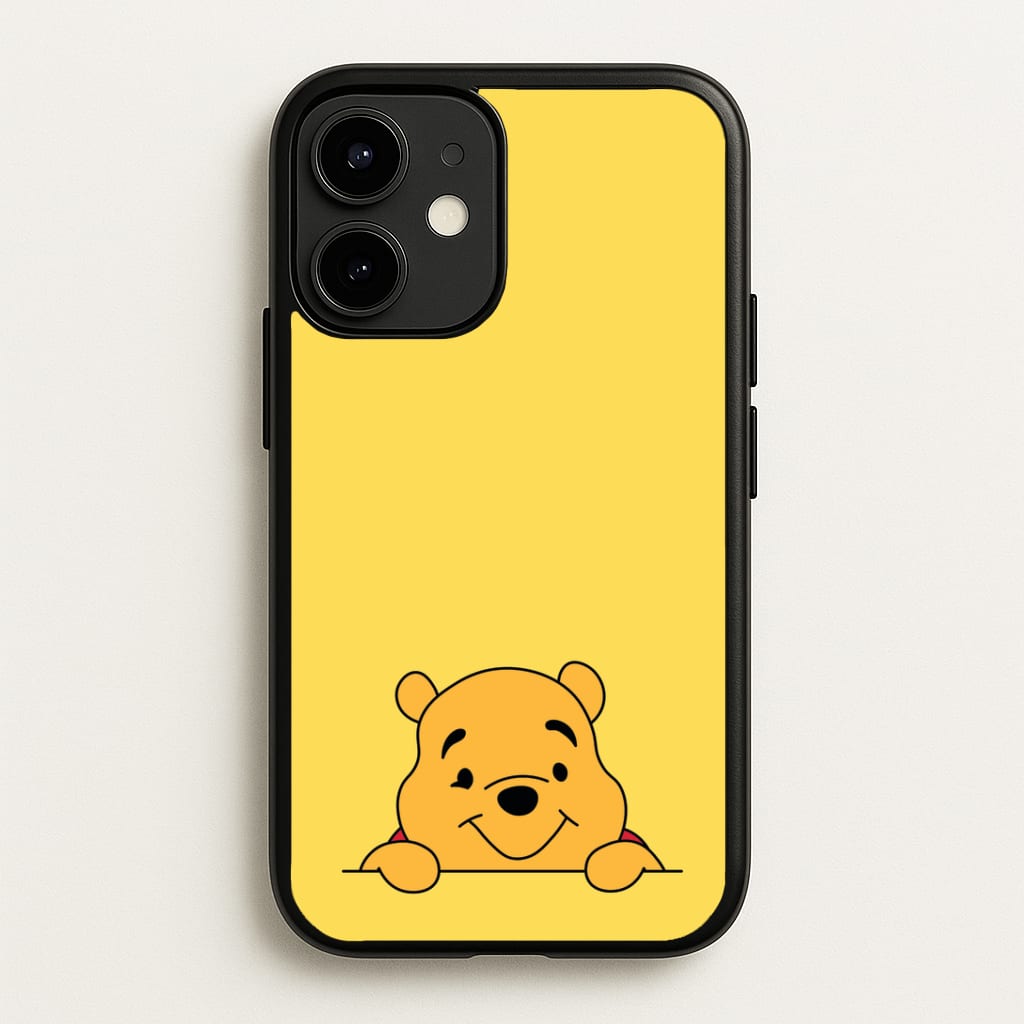 Cute Bear Leaning Phone Case