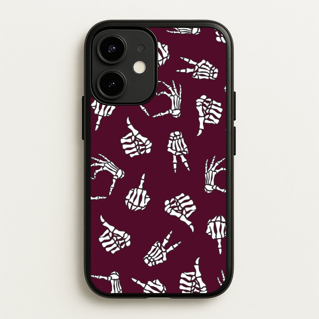 Skeleton Hands Pattern Phone Case