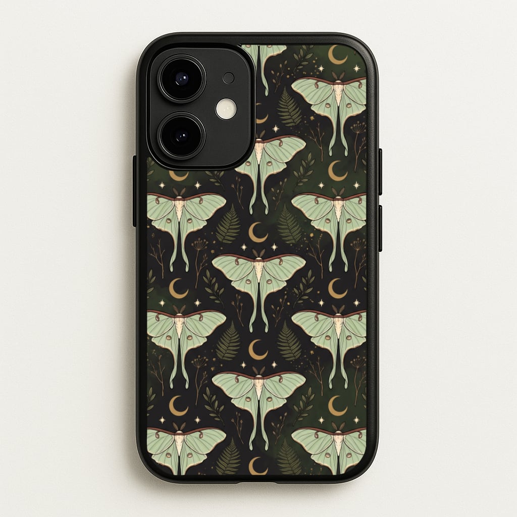 Moonlit Luna Moths Phone Case