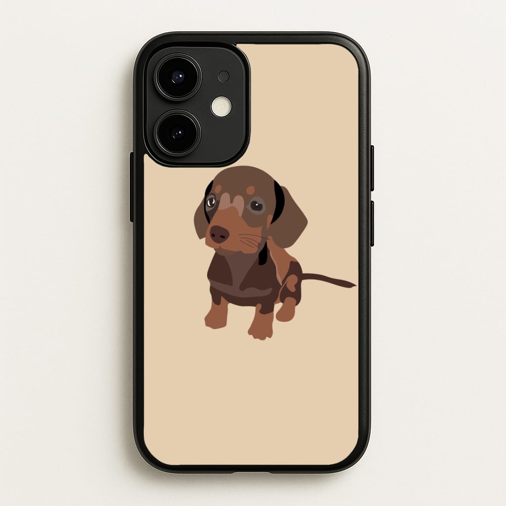 Brown - Dachshunds Phone Case