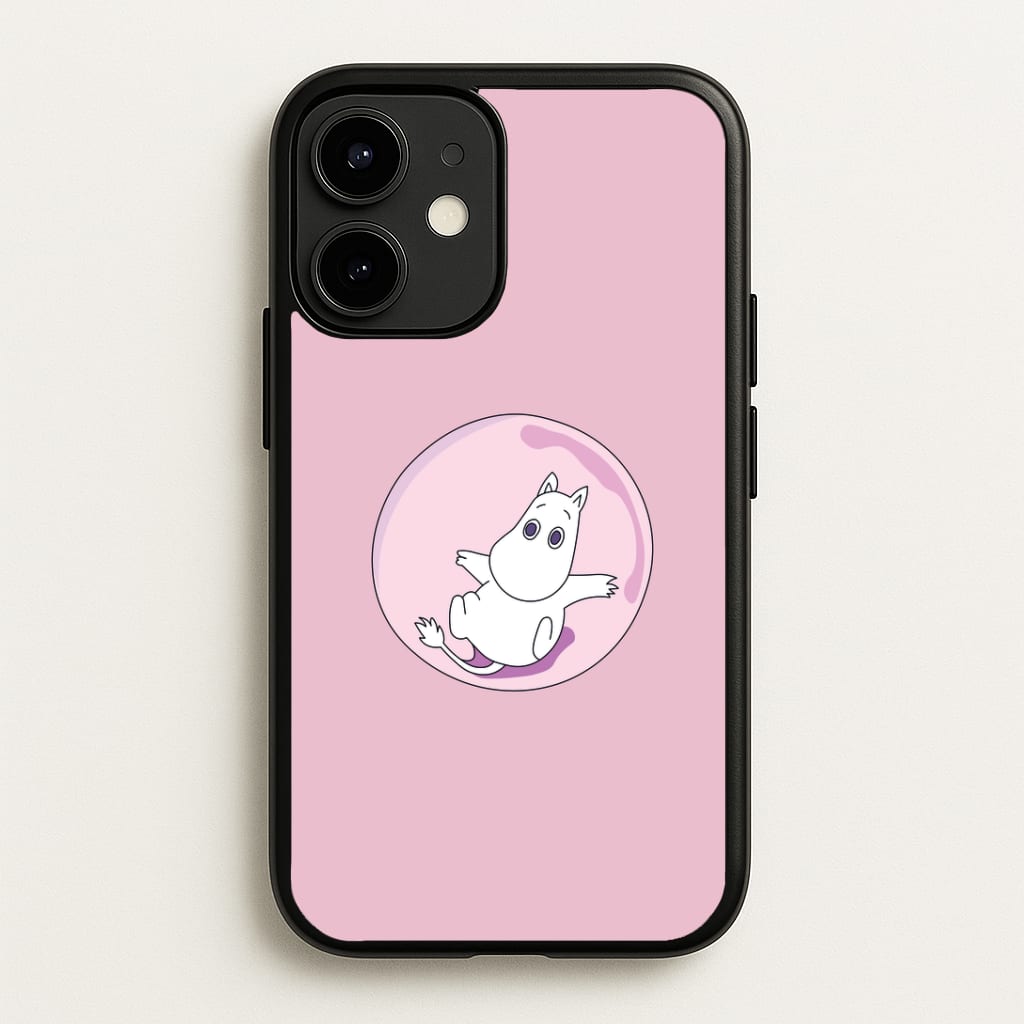 Moomin In A Pink Bubble Phone Case