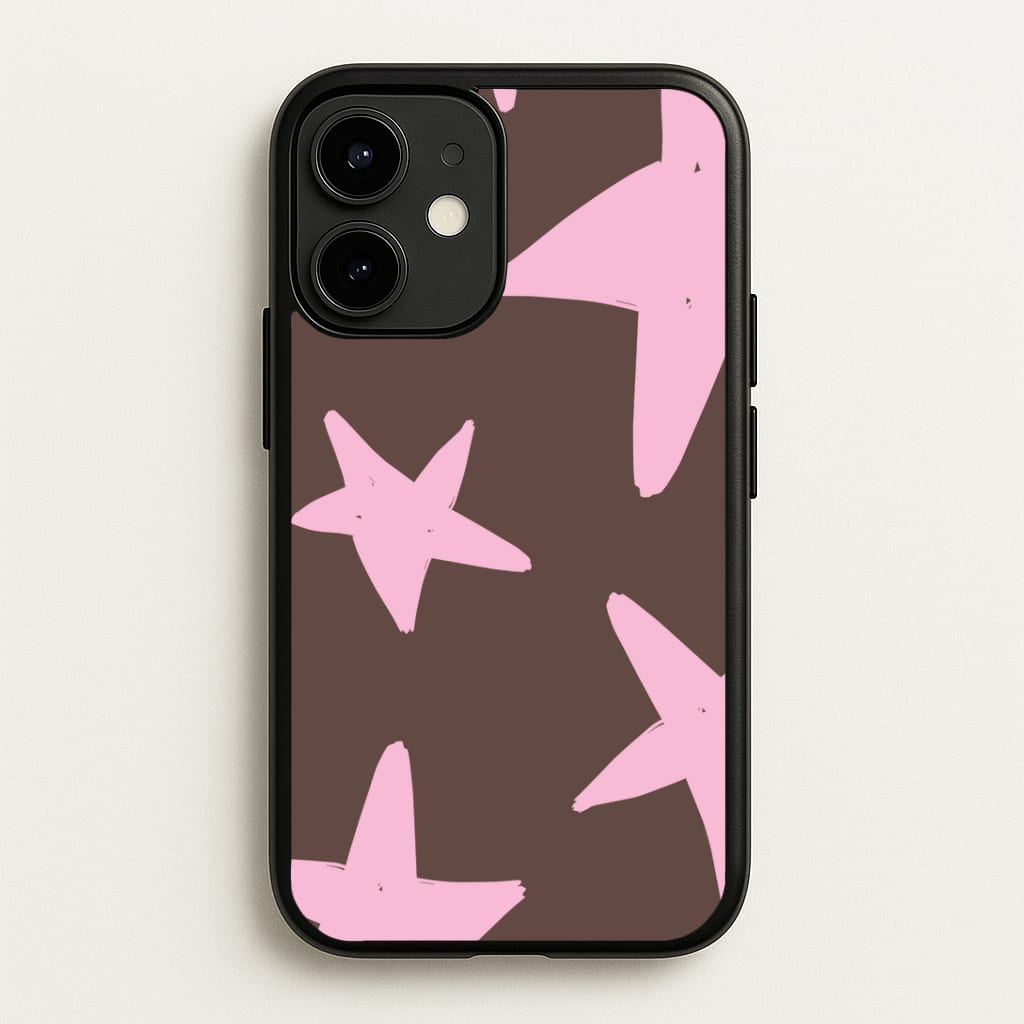 Chocolate & Strawberry Stars Phone Case