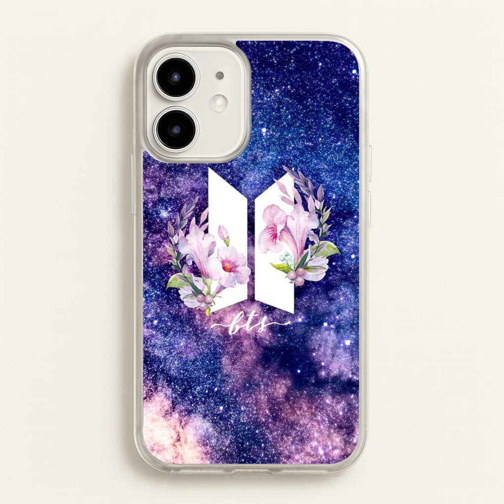 Galaxy Floral K-Pop Band Logo Phone Case