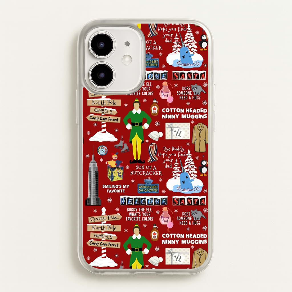 Red Elf Pattern Phone Case