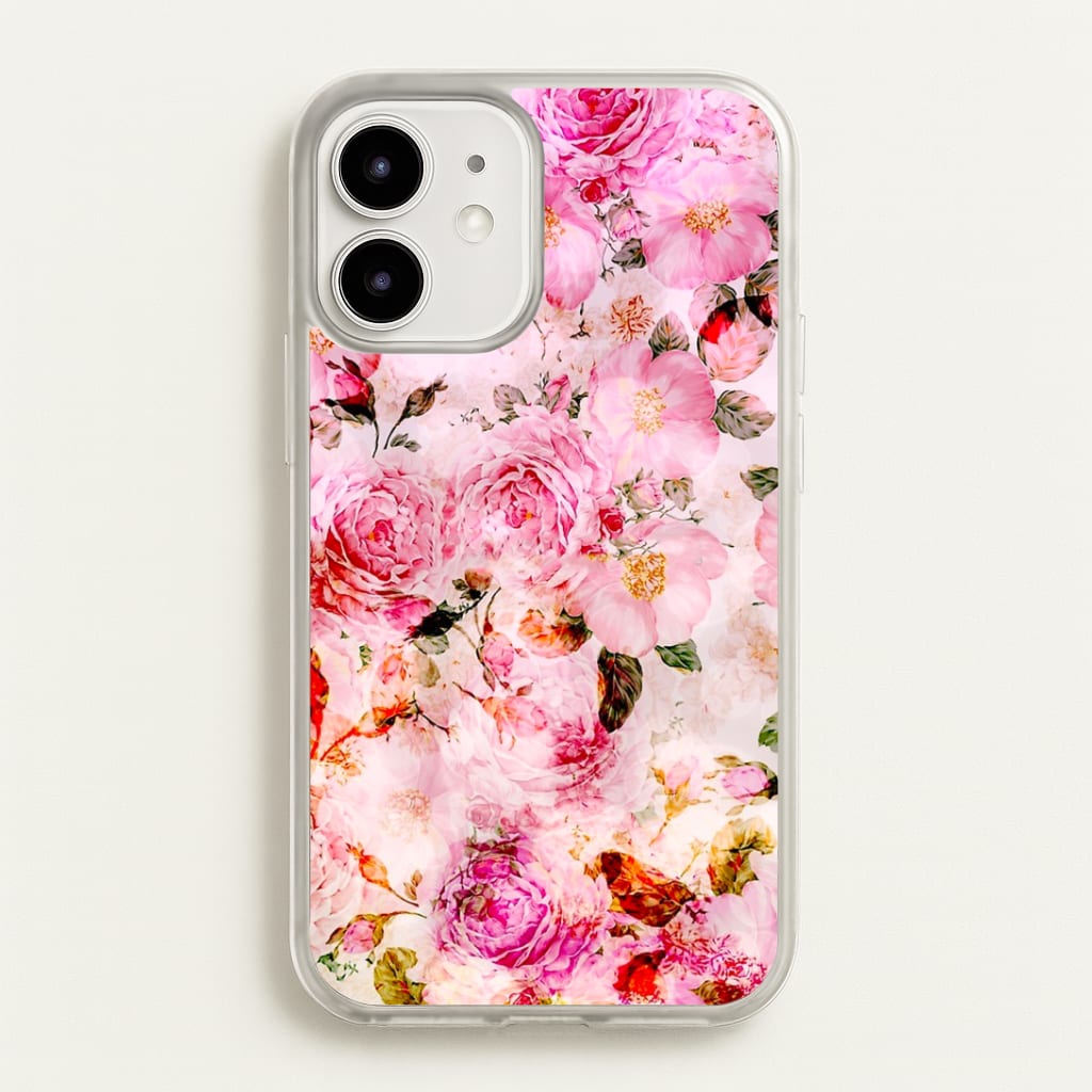 Pretty Pink Chic Floral Pattern Phone Case
