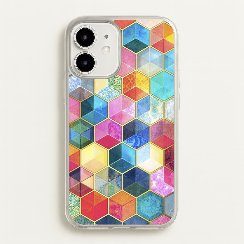 Colourful Honeycomb Pattern Phone Case