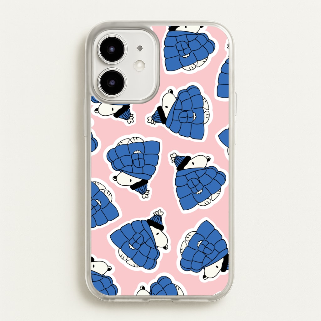 Cartoon Beagle Puffer Jacket Pattern Phone Case